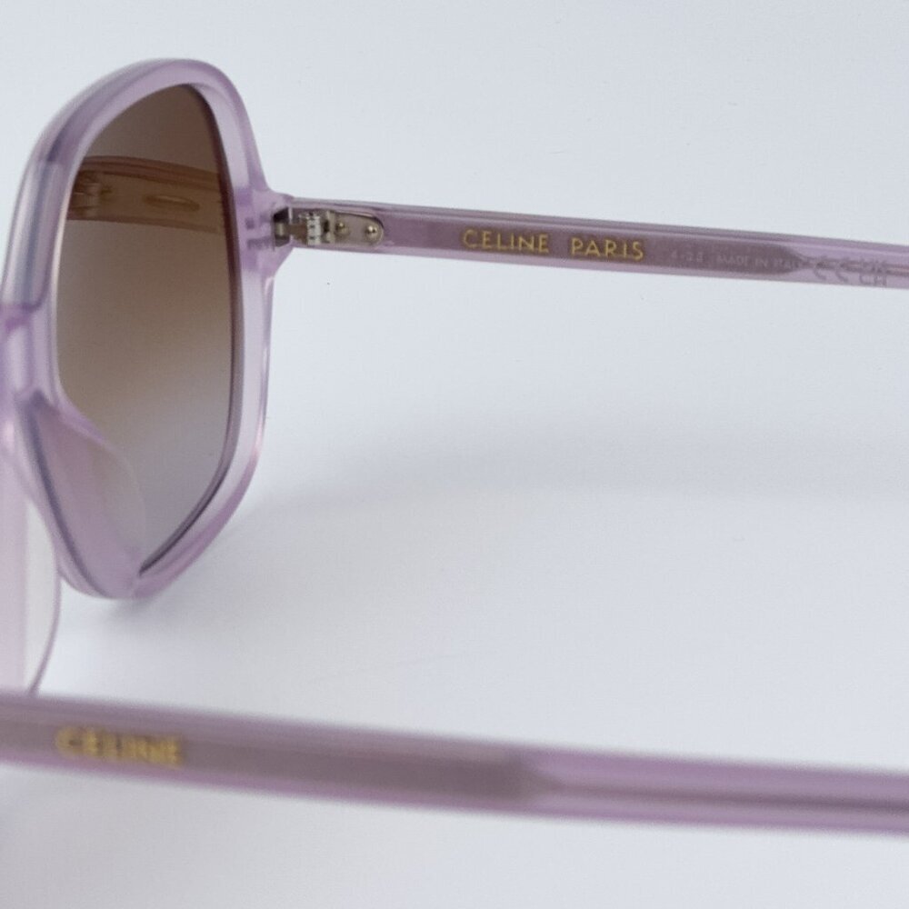 Celine CL40244U 78F CELINE THIN BRAND NEW Sunglasses Opal Lilac Gradient Women - Picture 7 of 9